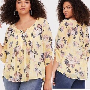 Torrid Sheer Flare Top! Super cute!